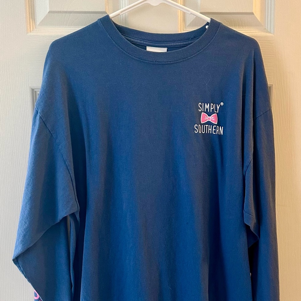 Simply Southern Blue Long Sleeve Shirt